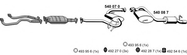 ERNST 110070 Exhaust System